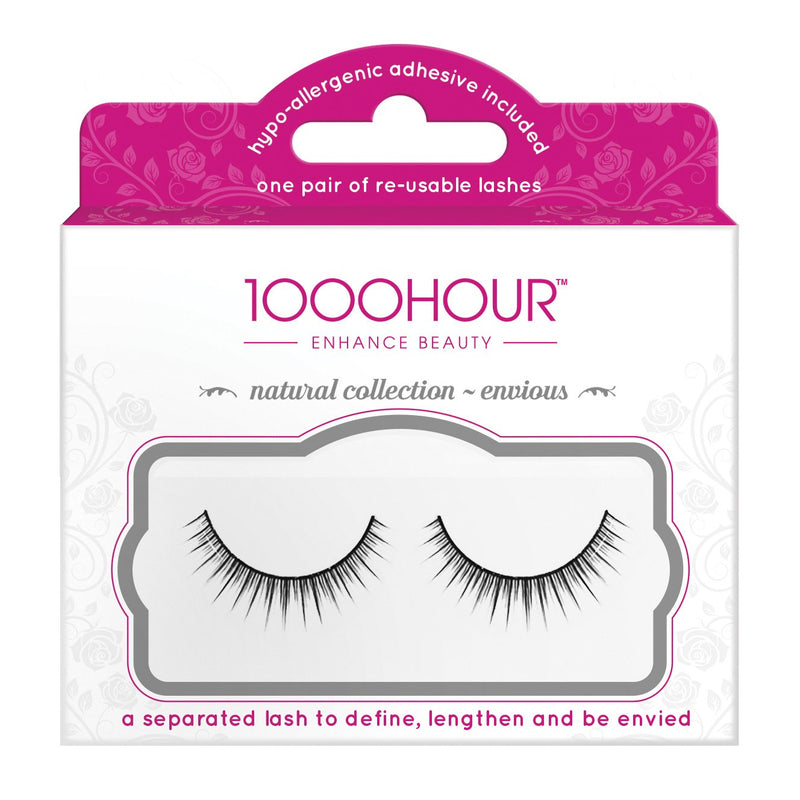 1000 Hour 513 Natural Lashes-Envious Blk Retail 1000 Hour