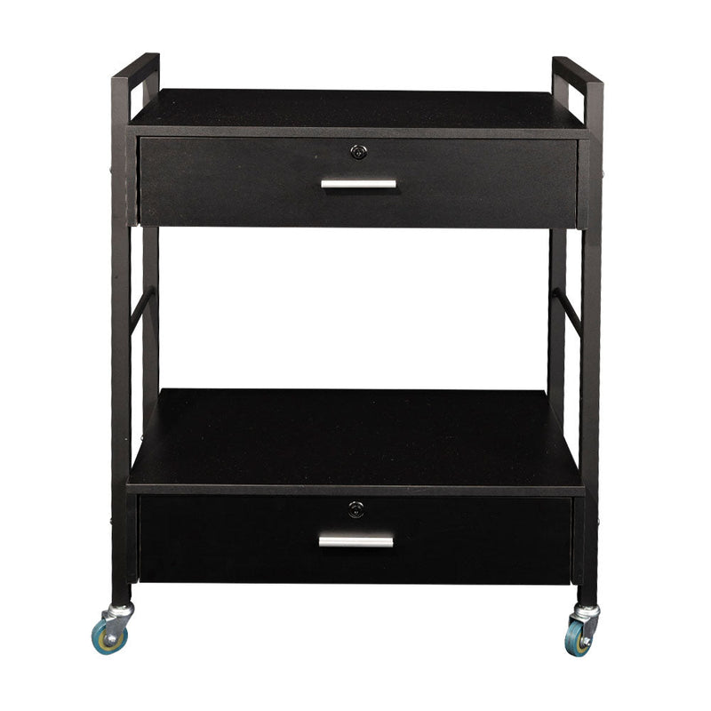 Karma Bakewell 2 Beauty Trolley 2 Draw 08030101 - Black Retail Karma