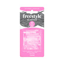 Freestyle Snag Free Hair Elastics 4mm Clear 30pc Retail Freestyle
