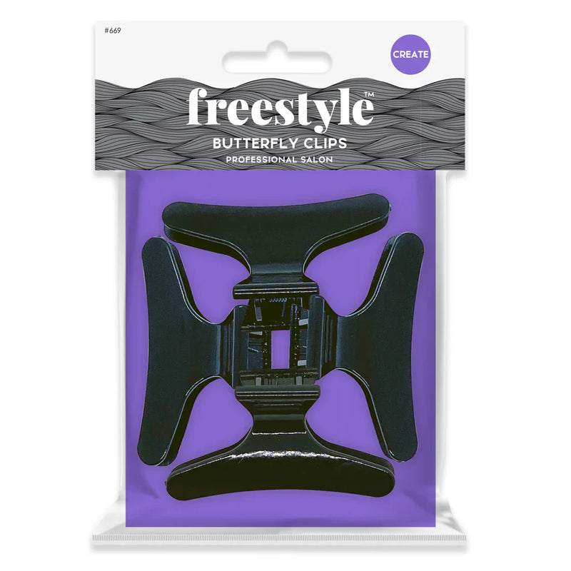 Freestyle Butterfly Clips 6pc Retail Freestyle
