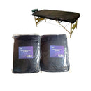 Bob Fitted Bed Sheets Non-Woven Black 10pk Bob