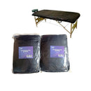 Carton of Bob Fitted Bed Sheets Non-Woven Black 10pk Bob