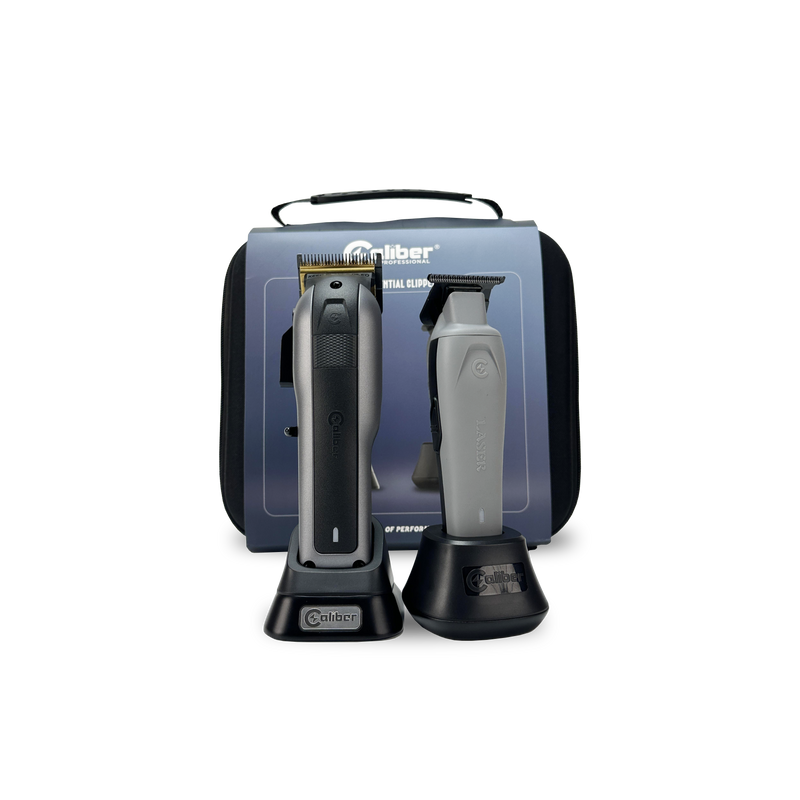 Caliber 10mm S and Laser Trimmer Essential Clipper Trimmer Duo Set Clipper/Trimmer/Foil Shaver Duo Caliber