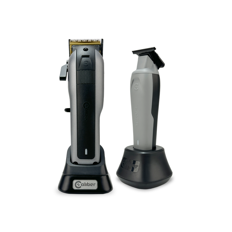 Caliber 10mm S and Laser Trimmer Essential Clipper Trimmer Duo Set Clipper/Trimmer/Foil Shaver Duo Caliber