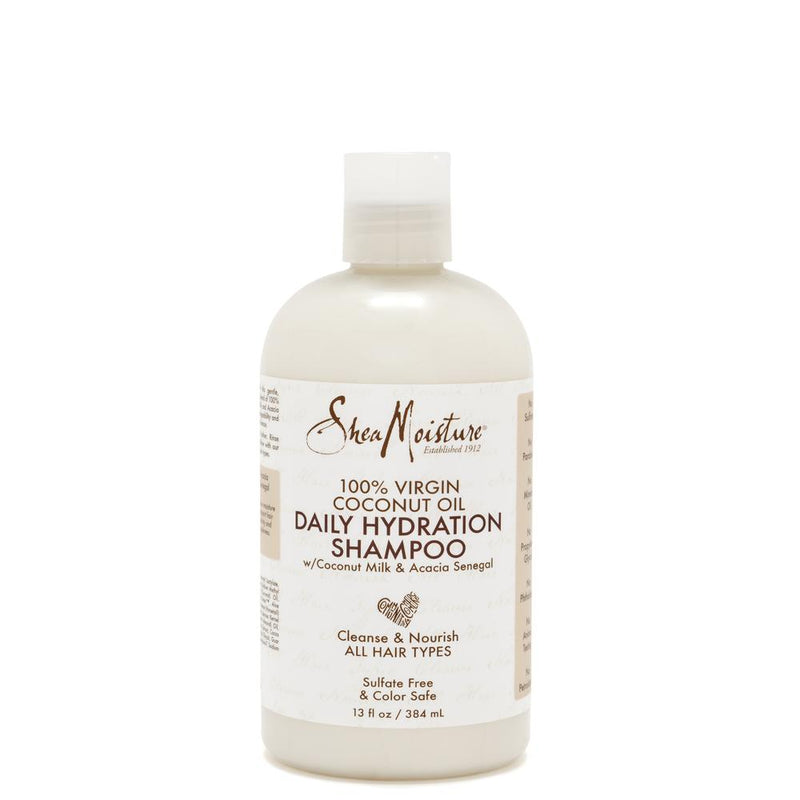 Shea Moisture 100% Virgin Coconut Oil Daily Hydration Shampoo 384ml Retail Shea Moisture