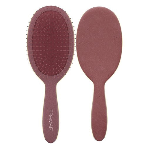 Framar Dark Academia Detangle Brush Maroon Hair Brush Framar