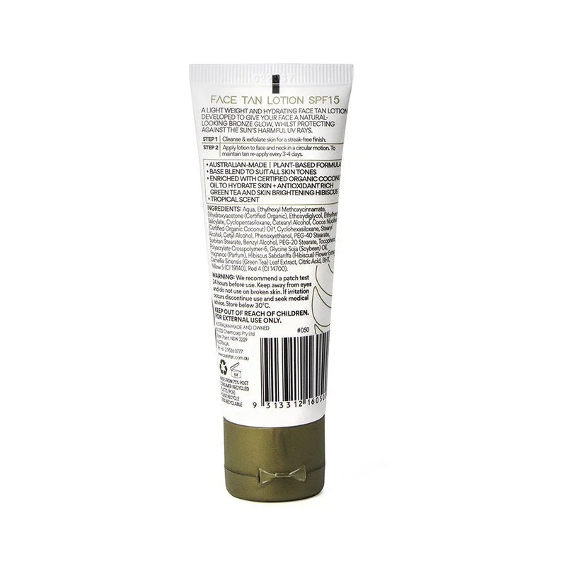 Puretan Face Tan Lotion SPF15 50ml Tanning Puretan