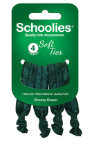 Schoolies SC425 Soft Ties 4pc Groovy Green Retail Schoolies