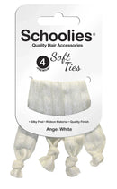 Schoolies SC429 Soft Ties 4pc Angel White Retail Schoolies