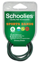 Schoolies SC485 Sports Bands 6pc Groovy Green Retail Schoolies