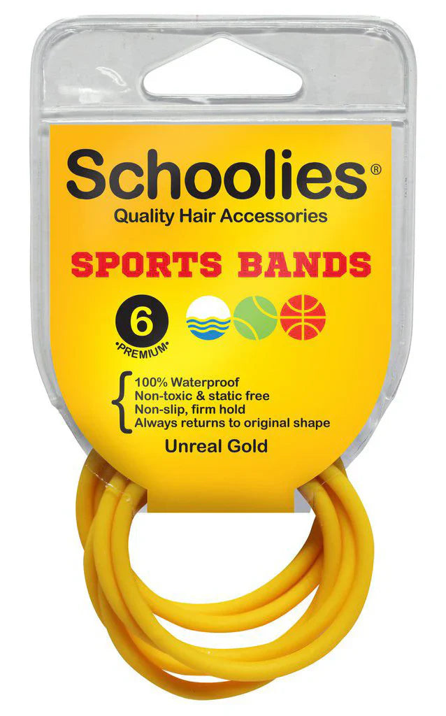 Schoolies SC486 Sports Bands 6pc Unreal Gold Retail Schoolies