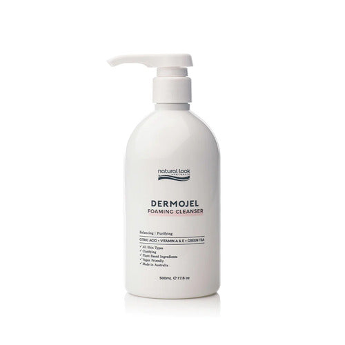 Natural Look Dermojel foaming Cleanser 500ml Retail Natural Look