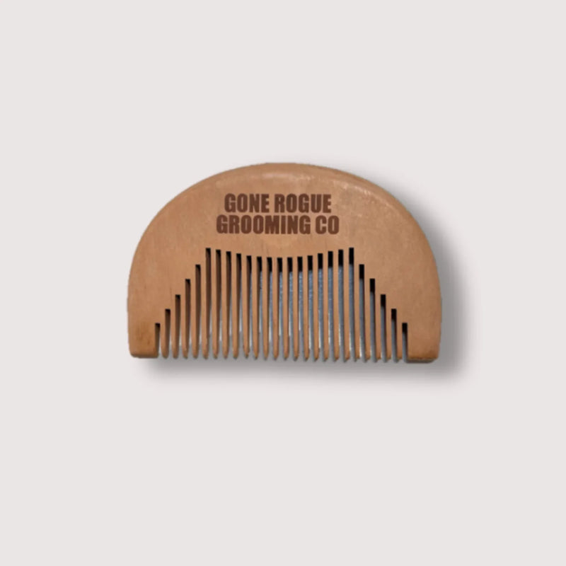 Gone Rogue Grooming Co. Wooden Palm Beard Comb Hair Styling Gone Rogue Grooming Co.