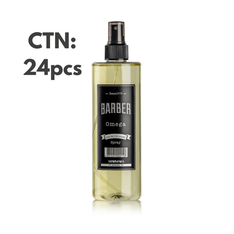24x Barber Marmara Omega Scented Eau De Cologne/After Shave 400ml Cologne Barber Marmara