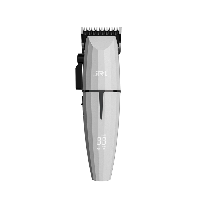 JRL Onyx White Ghost 3 Professional Clipper Trimmer Hair Dryer and Foil Quad Kit Clipper/Trimmer/Foil Shaver Duo JRL