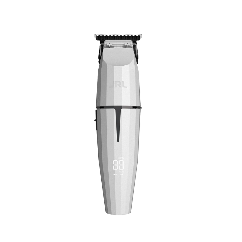 JRL Onyx White Ghost 3 Professional Clipper Trimmer Hair Dryer and Foil Quad Kit Clipper/Trimmer/Foil Shaver Duo JRL