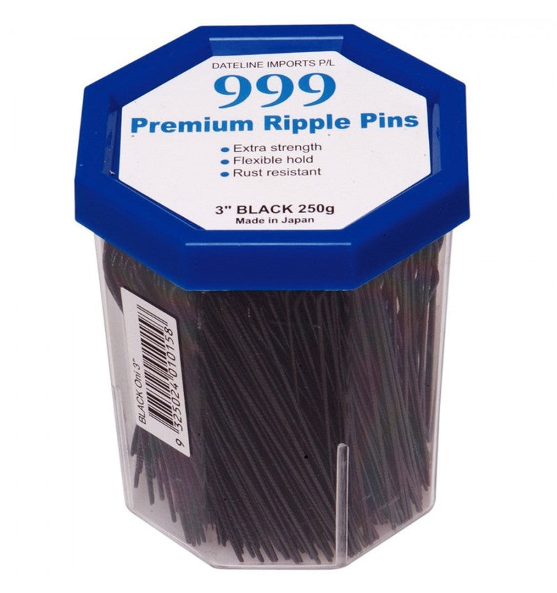 Premium Pin Company 999 Ripple Pins 3inch - Black Retail 999