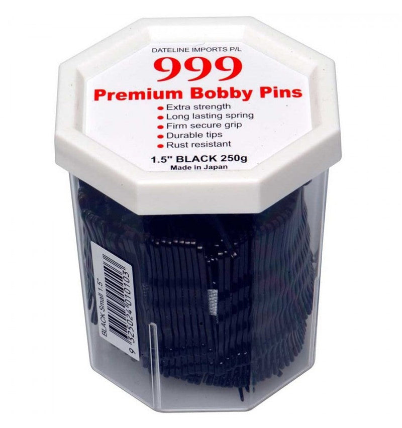 Premium Pin Company 999 Bobby Pins 1 1/2inch - Black Retail 999