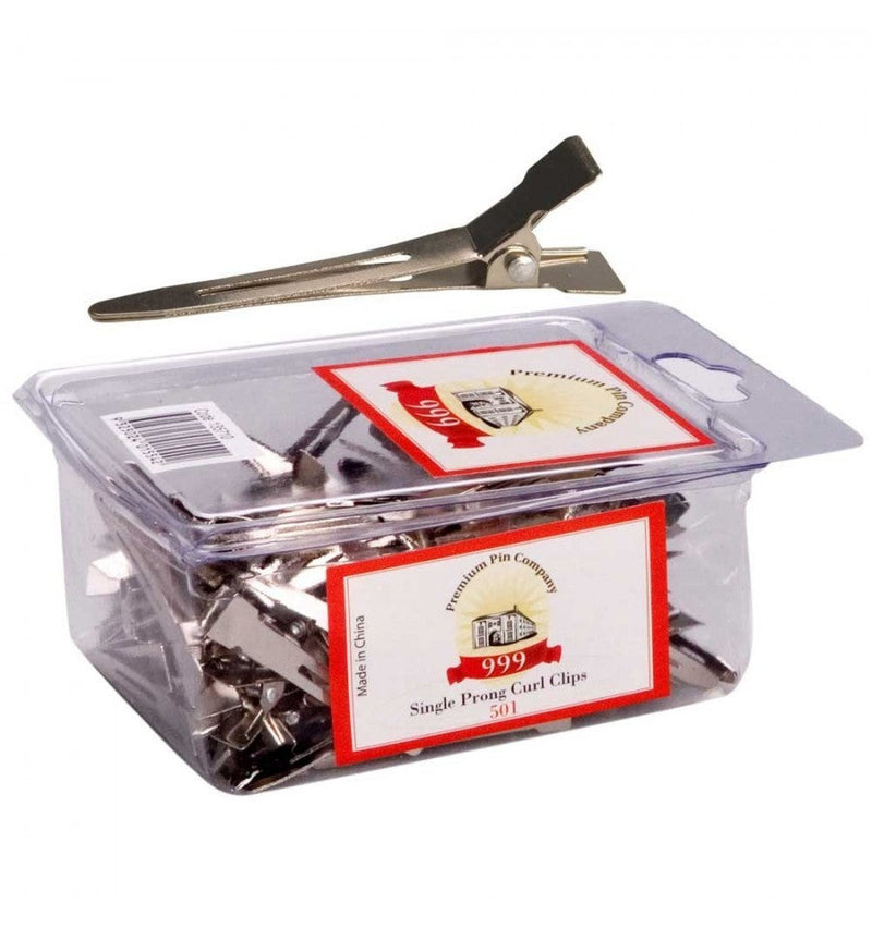 Premium Pin Company 999 Single Curl Clip 100pc - 501 Retail 999
