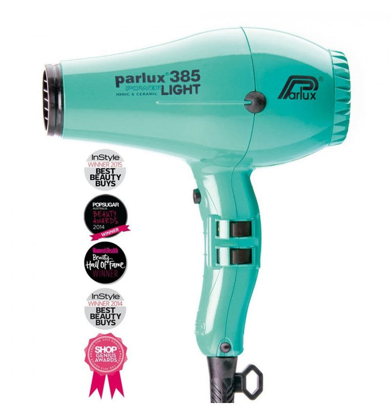 Parlux 385 Power Light Ionic and Ceramic Hair Dryer 2150W Aquamarine Hair Dryer Parlux