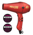 Parlux 3200 Compact Ionic and Ceramic Hair Dryer 1900W Red Hair Dryer Parlux