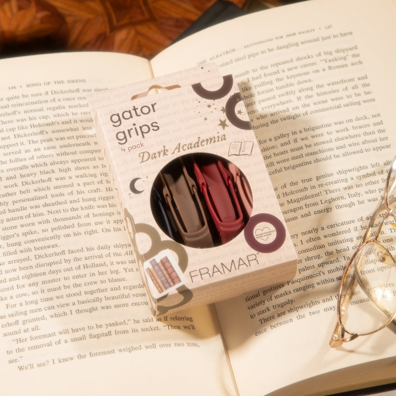 Framar Dark Academia Gator Grips Hair Clips Framar