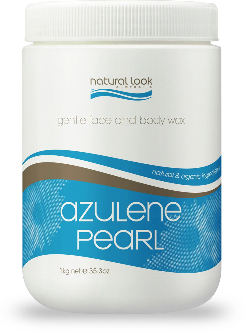 Natural Look Azulene Pearl Strip Wax Tub 1kg Waxing Natural Look