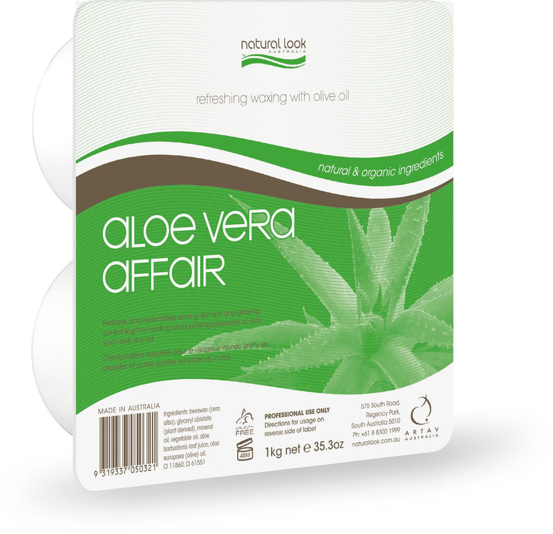 Natural Look Aloe Vera Affair Solid Wax 1kg Retail Natural Look