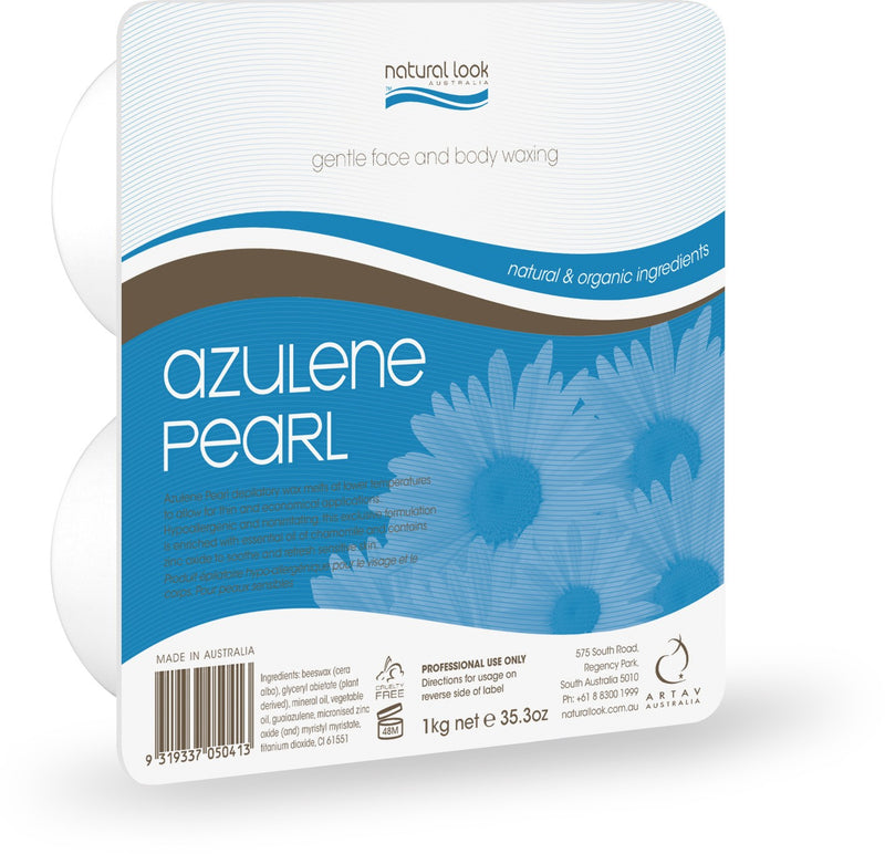 Natural Look Azulene Pearl Hot Wax 1kg Retail Natural Look