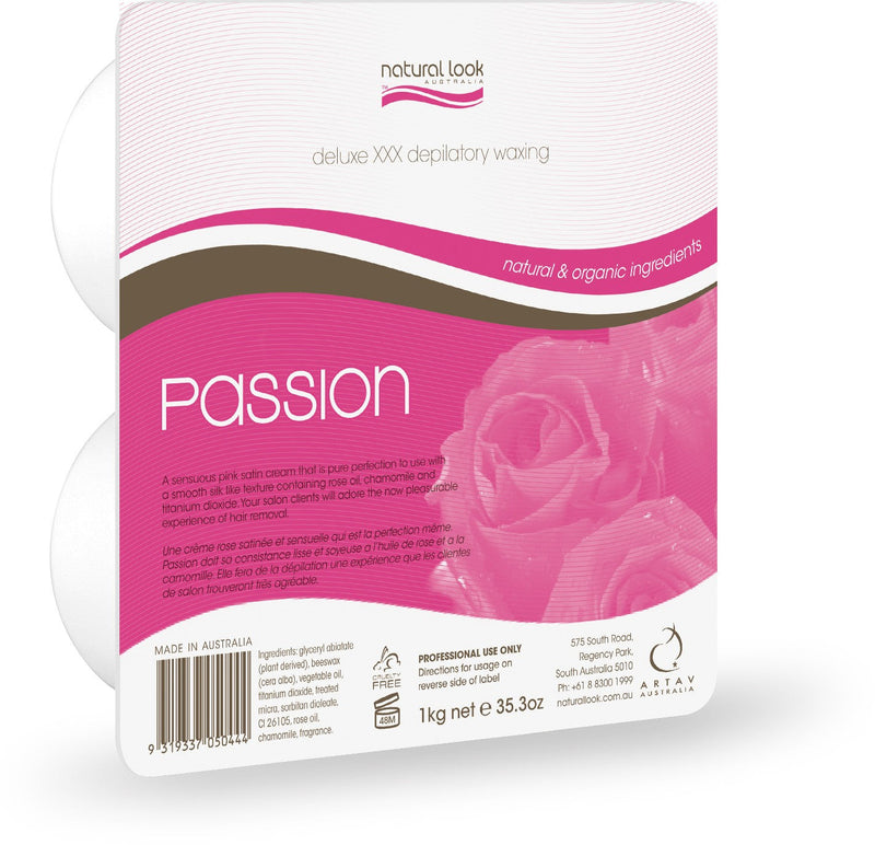 Natural Look Passion Deluxe XXX Solid Wax 1kg Retail Natural Look