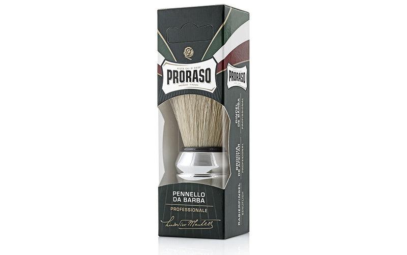 Proraso Professional Boar Bristle Shaving Brush Large Chrome Retail Proraso