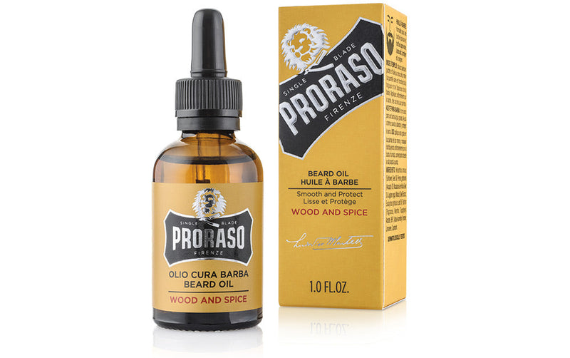 Proraso Beard Oil Wood and Spice 30ml Beard & Moustache Care Proraso