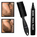 BOB Beard Filler Pen Kit With Brush - Dark Brown Hair Fibers Bob