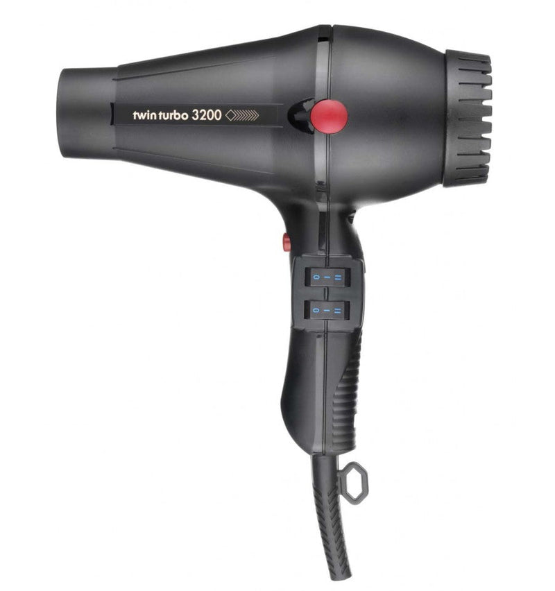 Twin Turbo 3200 Ionic Dryer Black Hair Dryer Twin Turbo