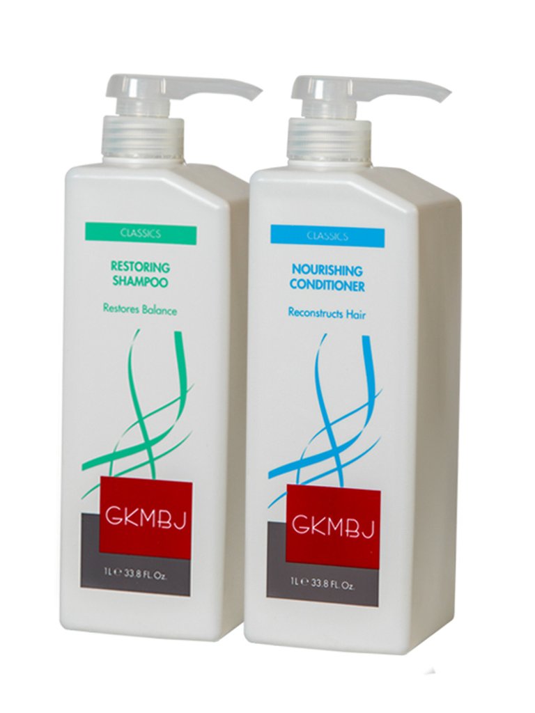 GKMBJ Restoring Shampoo & Nourishing Conditioner Duo 1L Retail GKMBJ
