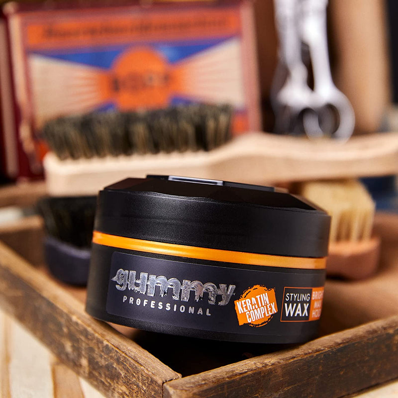 Gummy Professional Bright Finish Orange Hair Styling Wax 150ml Retail Gummy