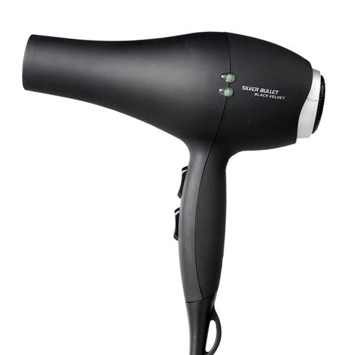 Silver Bullet Black Velvet Hair Dryer 2000W Black Hair Dryer Silver Bullet