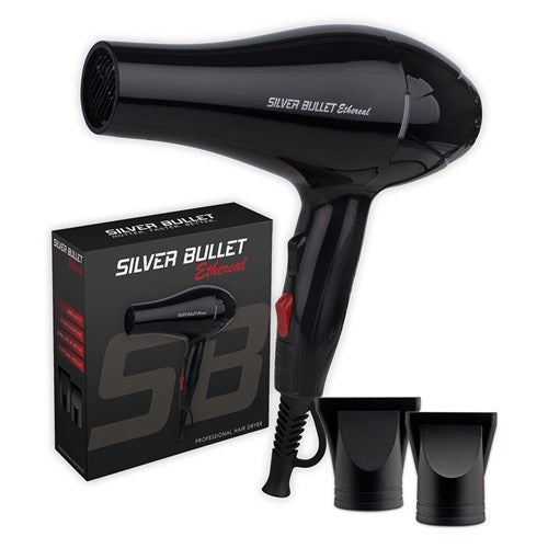 Silver Bullet Ethereal Hair Dryer 2000W - Black Hair Dryer Silver Bullet