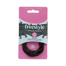 Freestyle Thin Hair Elastics Metal Free Brown 6pc Retail Freestyle