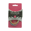 Freestyle Thin Hair Elastics Metal Free Pastels 6pc Retail Freestyle