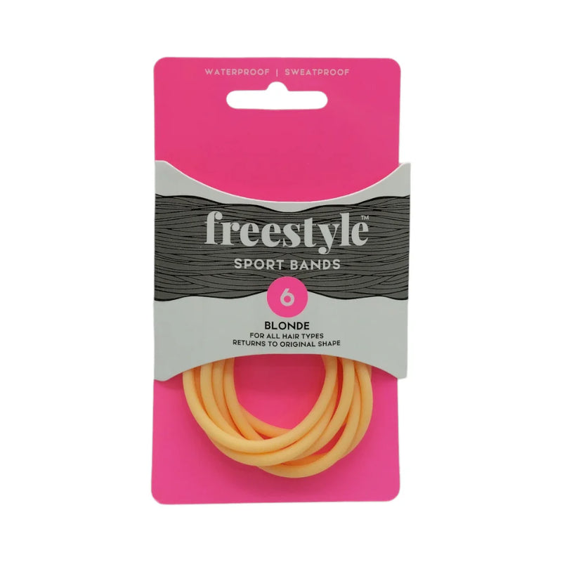 Freestyle Non-Slip Sports Bands Blonde 6pc Retail Freestyle