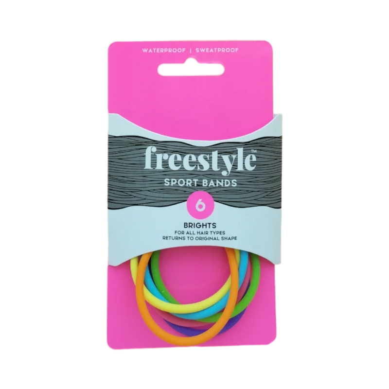 Freestyle Non-Slip Sports Bands Brights 6pc Retail Freestyle
