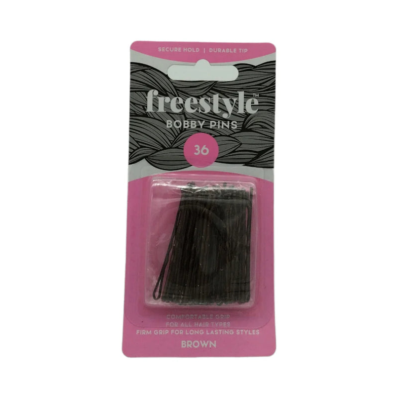 Freestyle Bobby Pins 36pc Brown Retail Freestyle