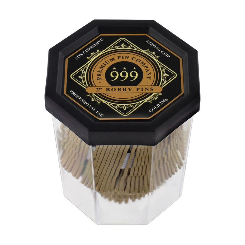 Premium Pin Company 999 Bobby Pins 2inch Gold Retail 999