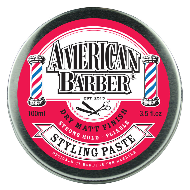 American Barber Styling Paste 100ml Retail American Barber