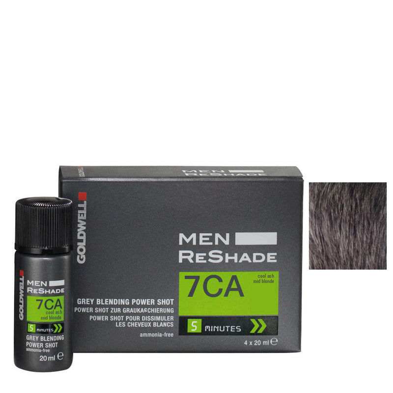 Goldwell ReShade For Men 4 x 20ml - 7CA Cool Ash Light Blonde Hair Colours - Permanent Goldwell