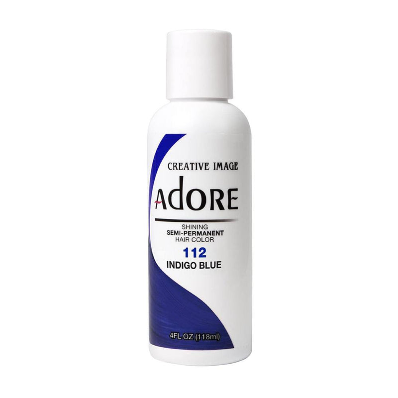 Adore Semi Permanent Hair Colour No. 112 Indigo Blue 118ml Hair Colours - Semi Permanent Adore