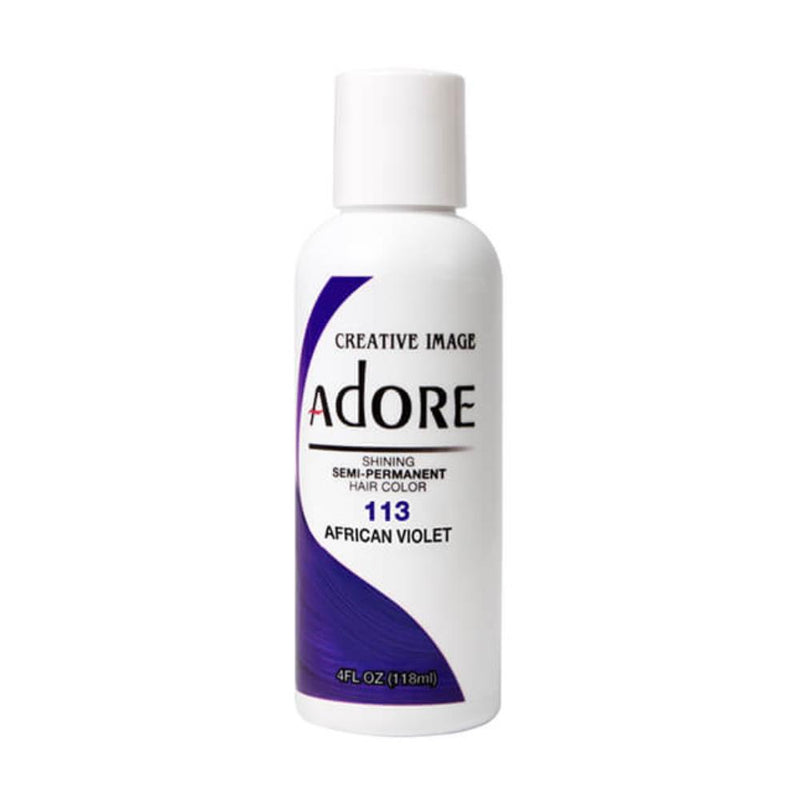 Adore Semi Permanent Hair Colour No. 113 African Violet 118ml Hair Colours - Semi Permanent Adore