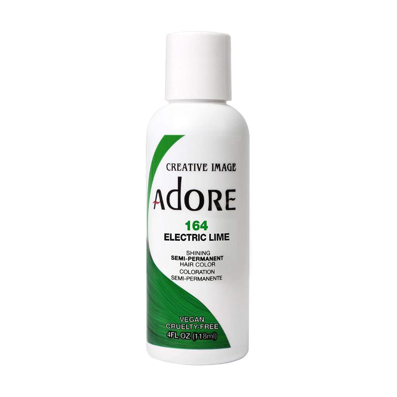 Adore Semi Permanent Hair Colour No. 164 Electric Lime 118ml Hair Colours - Semi Permanent Adore