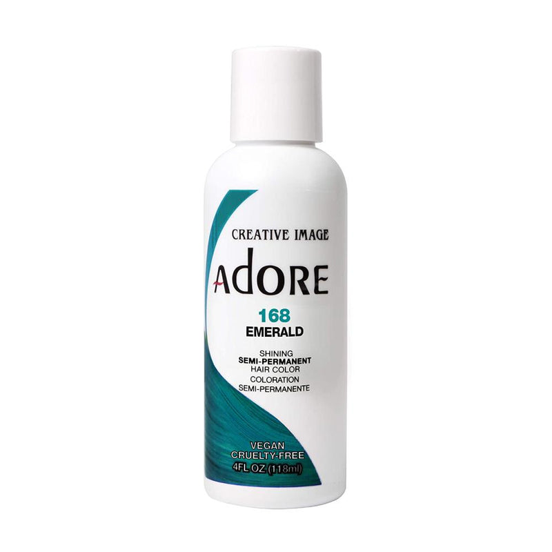 Adore Semi Permanent Hair Colour No. 168 Emerald 118ml Hair Colours - Semi Permanent Adore